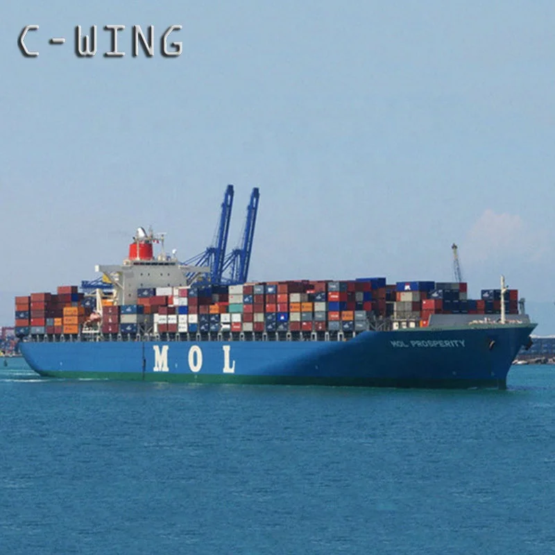 Cheap 40HQ container shipping service from China to the US port to port freight