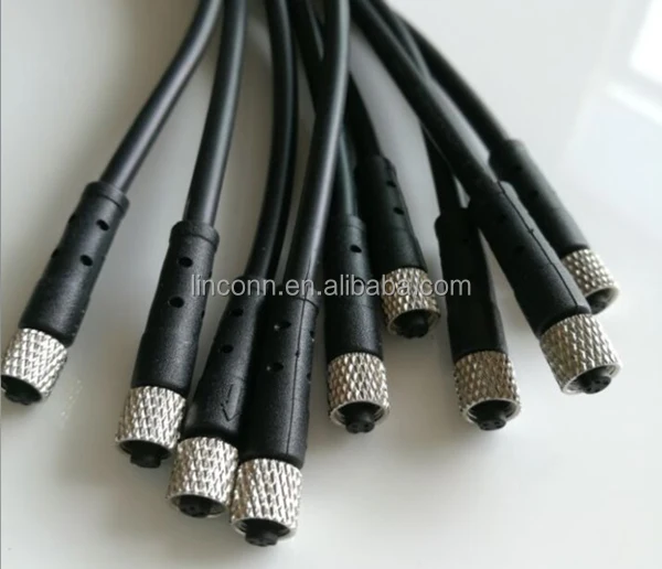 M5 connector, waterproof circle connector,M5 cable connector