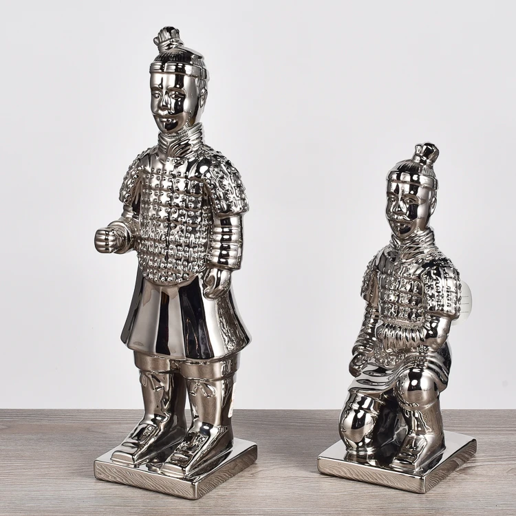 
Lifelike design ceramic terracotta warriors statue home decoration ornamental gift item porcelain figurine 