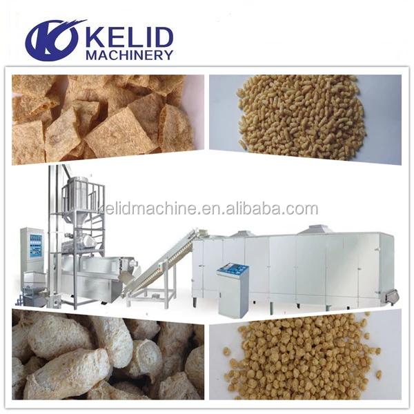 Full Automatic High Quality Extruder Soya Bean Protein Machine