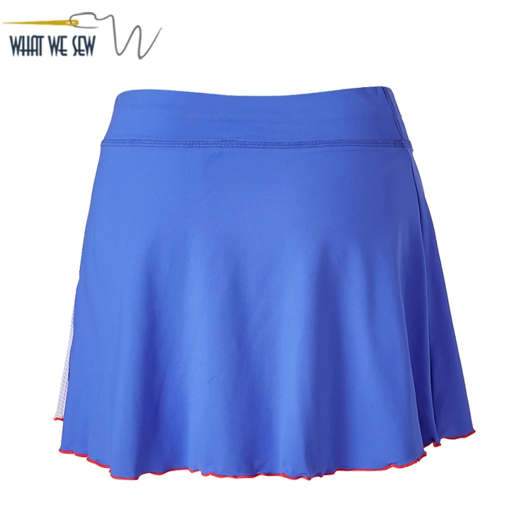 Защитная Сетчатая панель с цветными блоками UPF 50, легкий женский комплект из двух предметов, юбка для тенниса