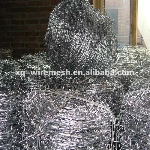 оцинкованной и пвх покрытием колючей проволокой