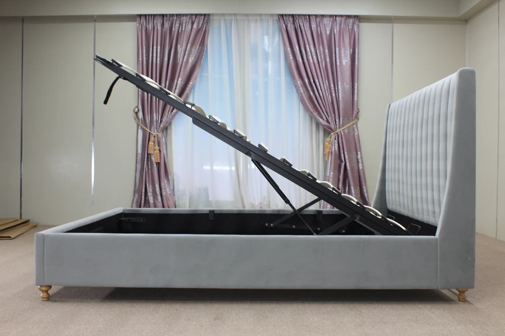 
queen size solid wood storage bed frame modern 