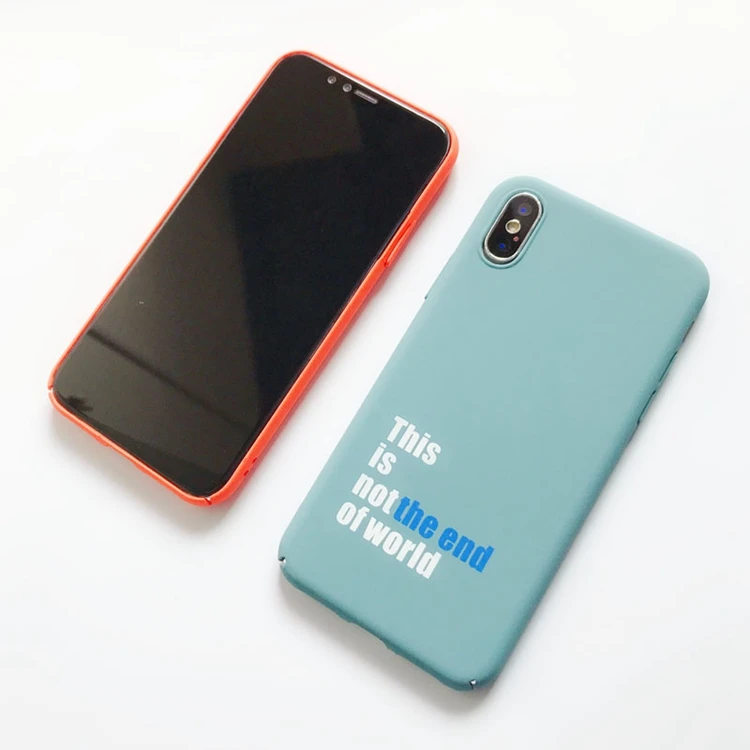 New Arrival Custom Printing Hard Pc Material Phone Case With Words For Iphone 7 8 Plus