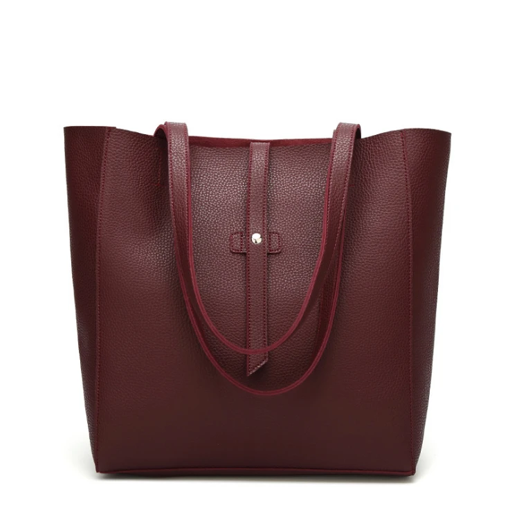 New designers top quality leather hand bags trending large ladies tote bag pu leather handbags for women