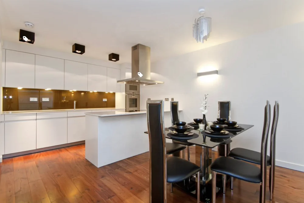 Hangzhou Aisen Бесплатный 3D дизайн САПР полностью деревянный глянцевый лаковый кухонный шкаф