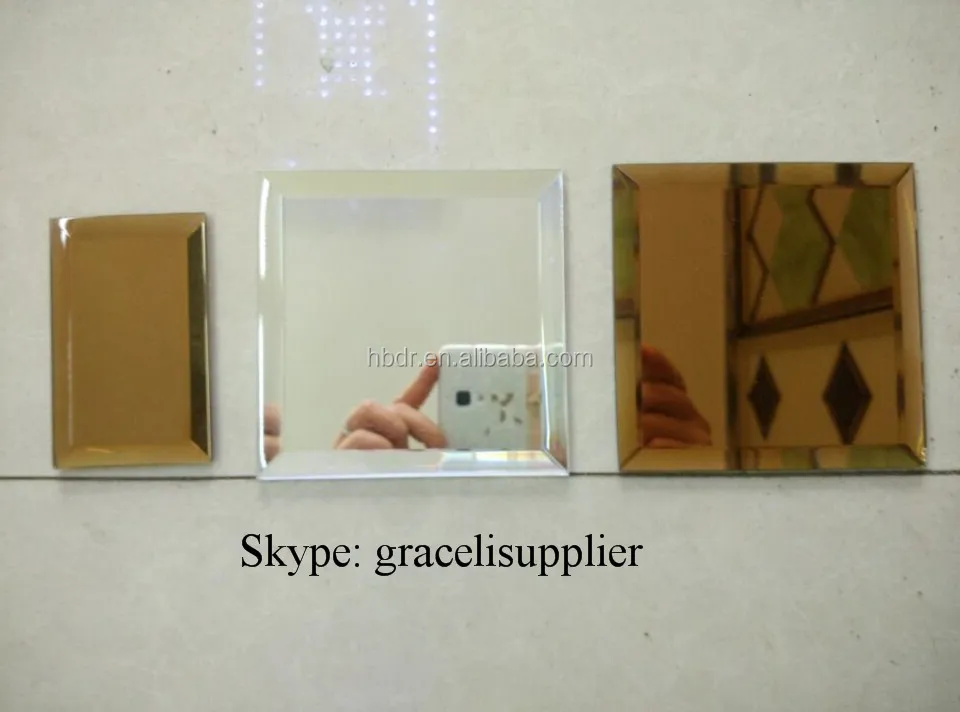 China manufacture specific angle and size beveled glass mirror toughened Glass
