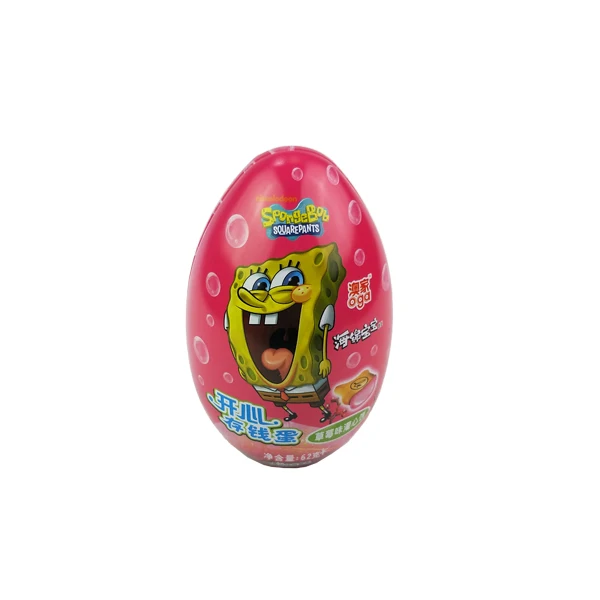 easter egg shape tin box chocolate tin packaging candy tin can