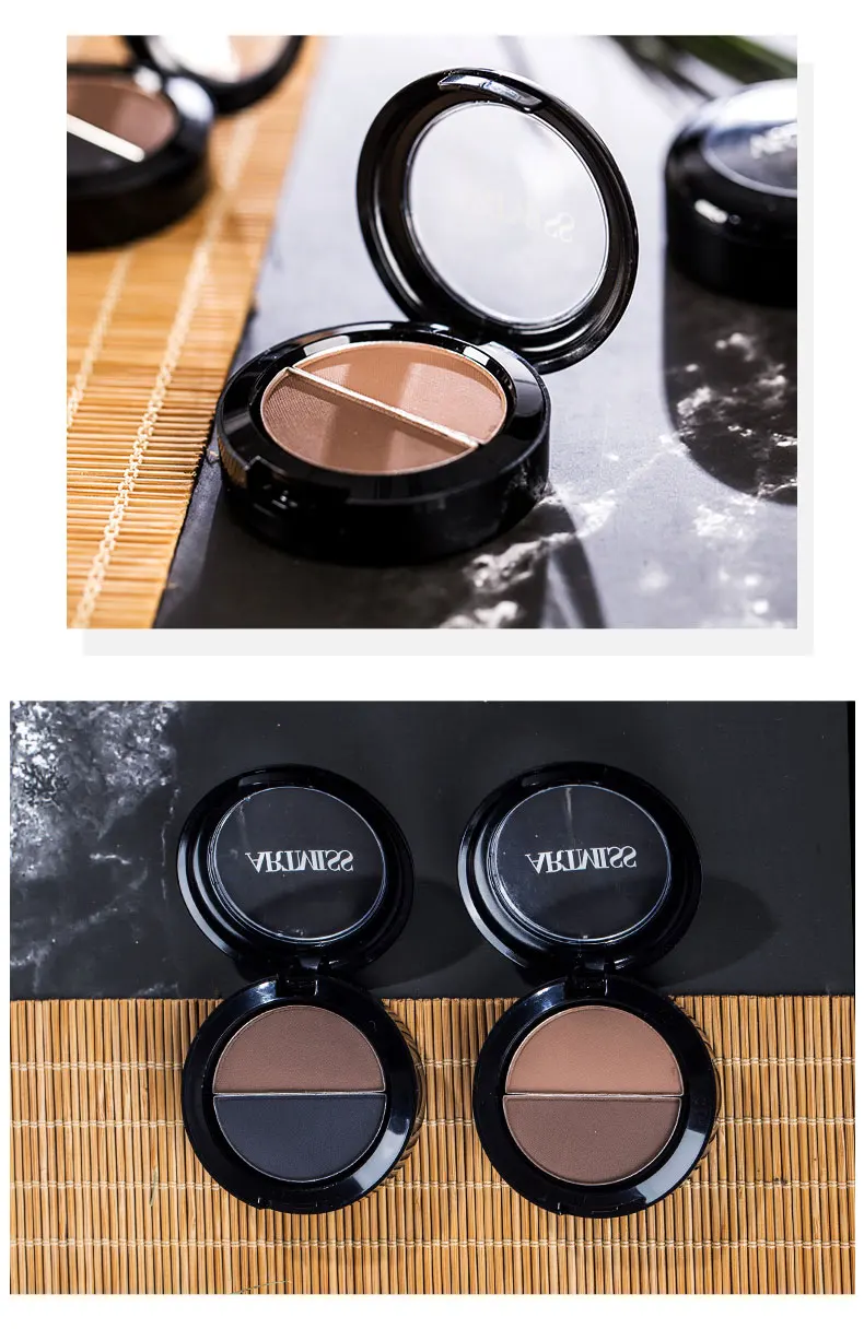 Eyebrow Powder 2 in 1 Eyebrow Makeup Brow Pressed Powder Eyebrow Powder Palette