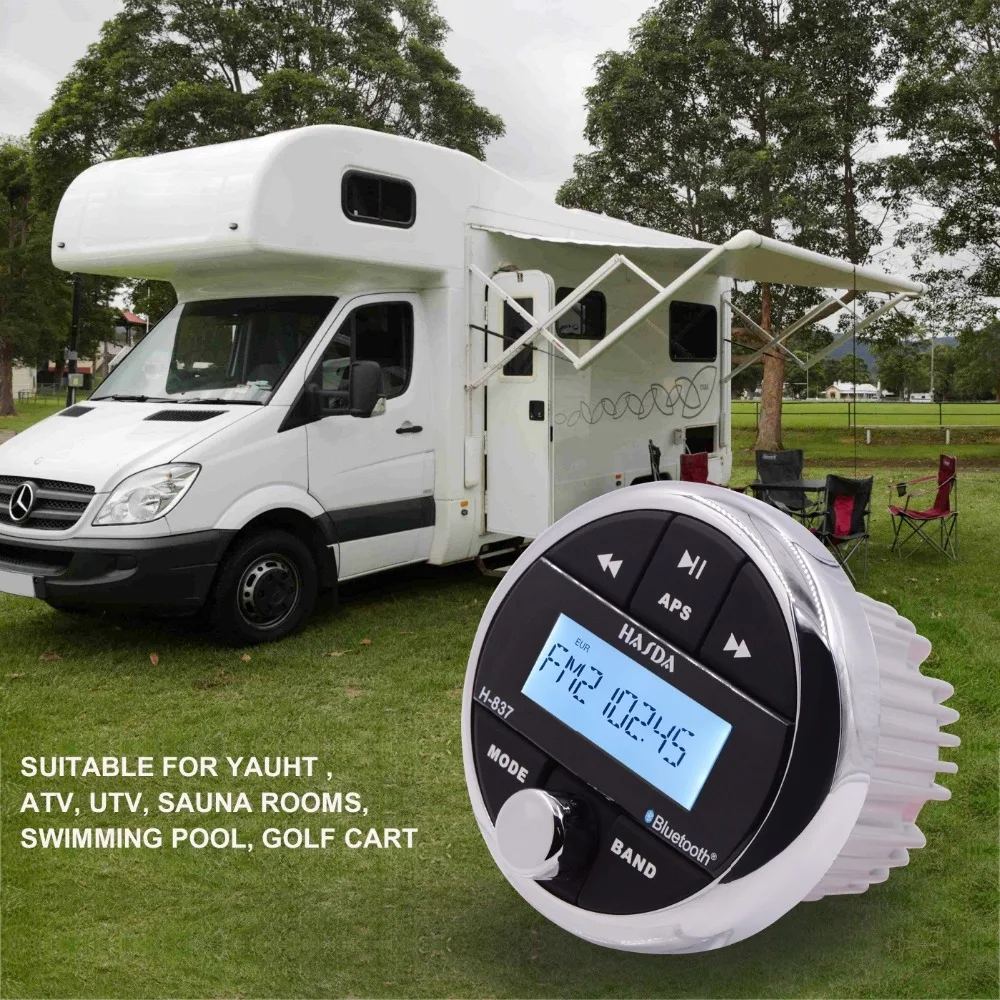 
IP66 Audio Stereo wet waterproof Sound System MP3 H-837 for ATV,UTV 