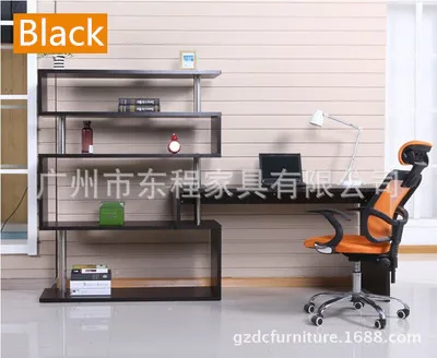 Study Table Furniture Designed Wooden Book Shelf Computer Desk Set Customize Bookcase