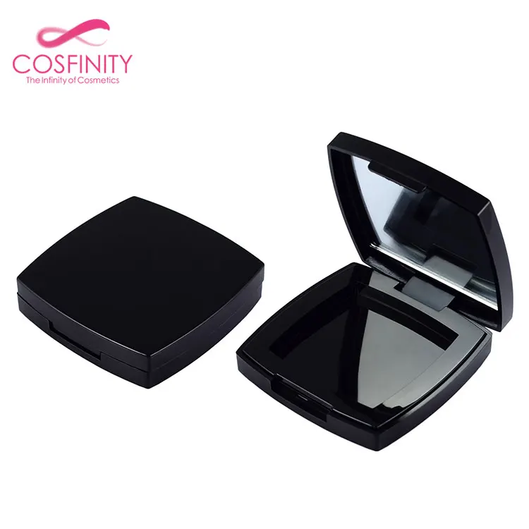 CP03-2544 Wholesale black matte empty bb cushion powder case cosmetics eye shadow palette containers eyeshadow palette makeup