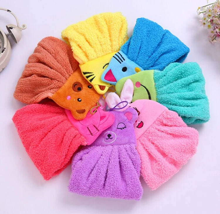 Super absorbent Hanging type cute animal design kitchen towel hand towel