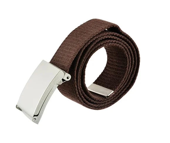 2023 Wholesale Garment Accessory Cam Buckle Webbing Belt Braided Belt for Men fabric belt metal