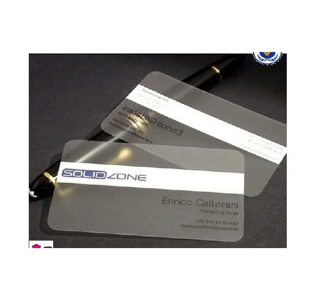 High quality printing transparent cheap custom hologram business cards