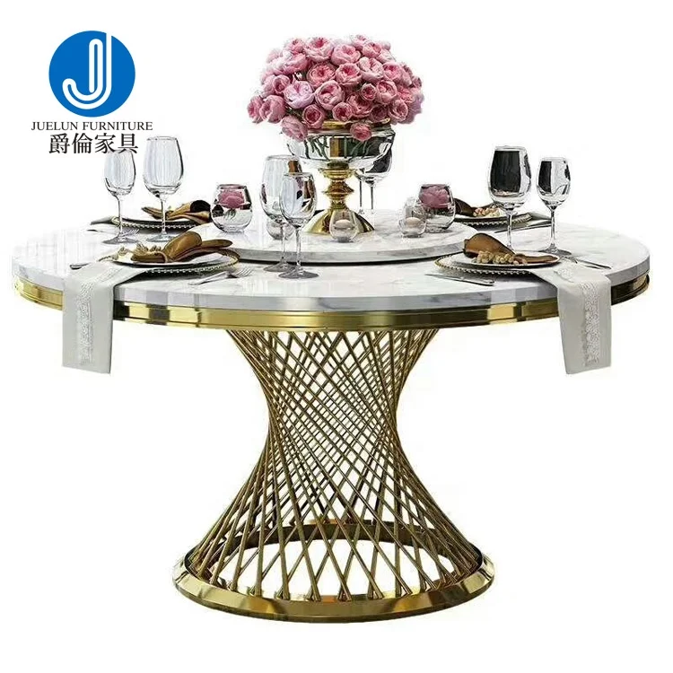 stainless steel marble dining table with rose golden dining tables set dining table round