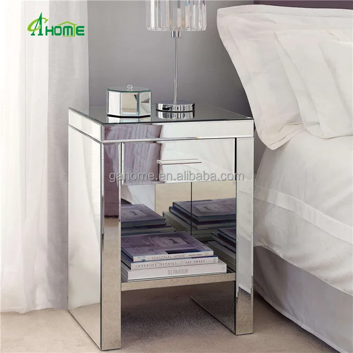 
Shabby chic french style bedroom furniture 2 drawers bedside table nightstands 
