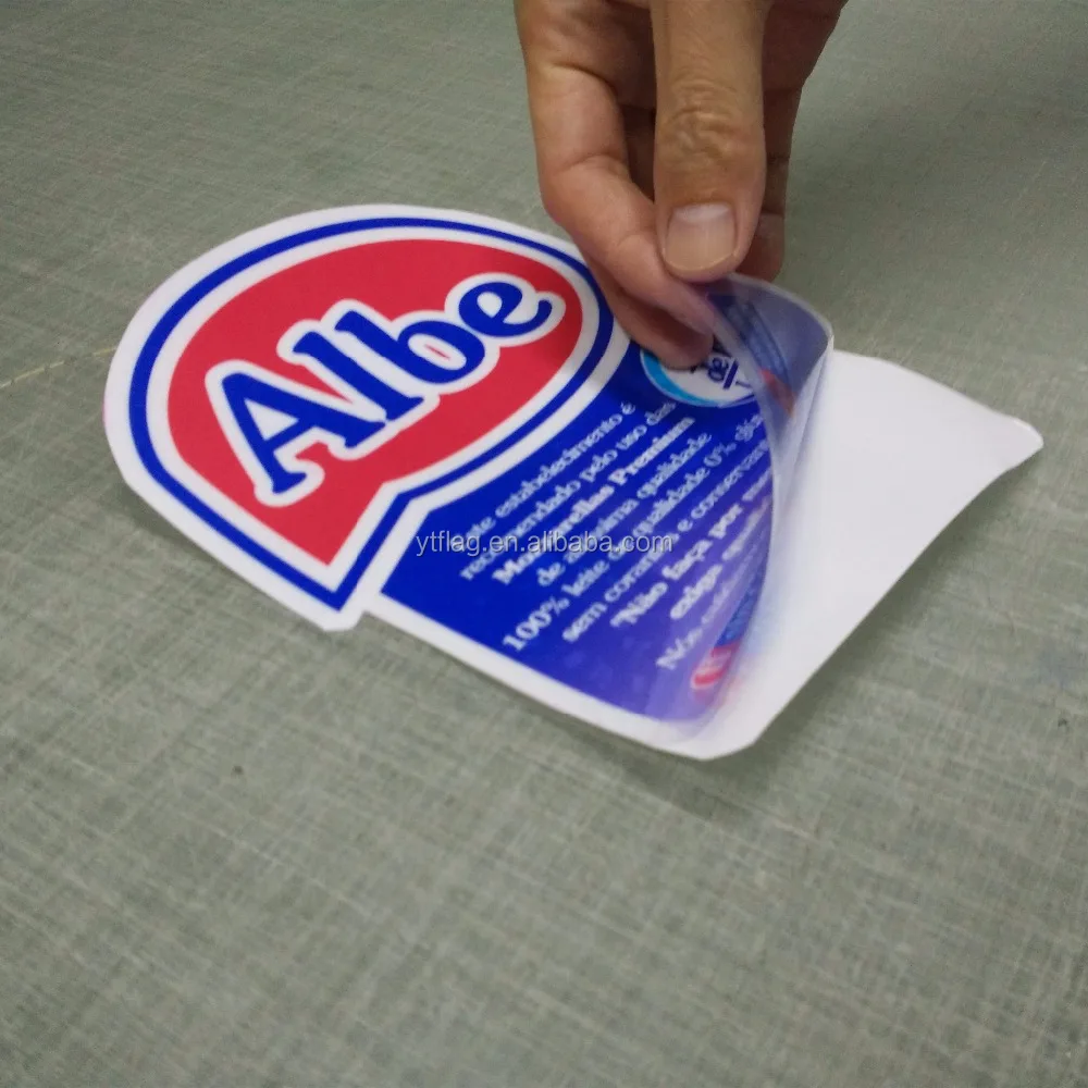 high quality removable colorful printing vinyl pvc custom sticker