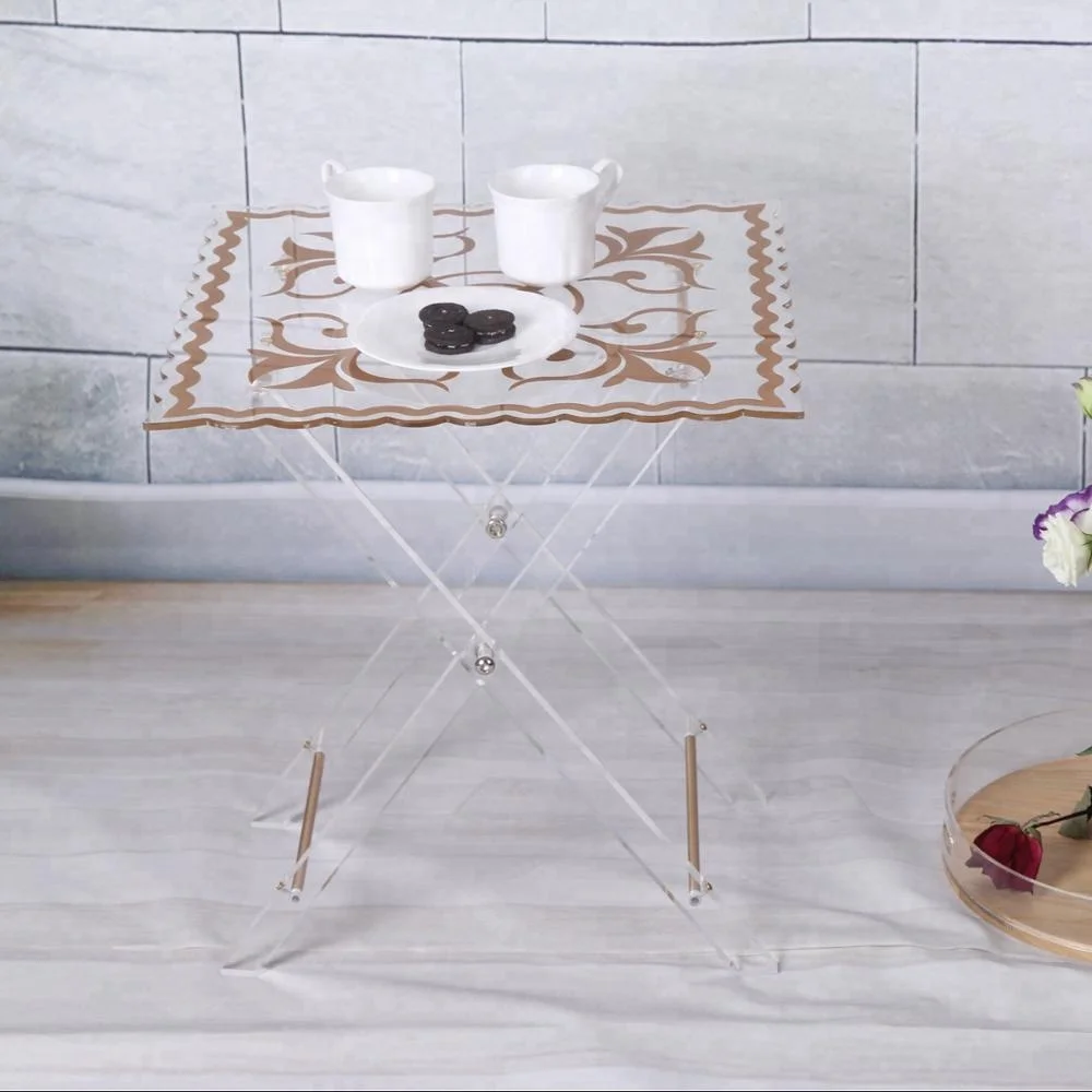 Modern Furniture Transparent Plexiglass Acrylic Fancy Coffee Table