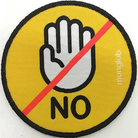 Flag Label High Density Custom Iron On Patches Woven Vintage Ed Parker Kenpo Karate Martial Arts Center Jacket Gi Patch Crest