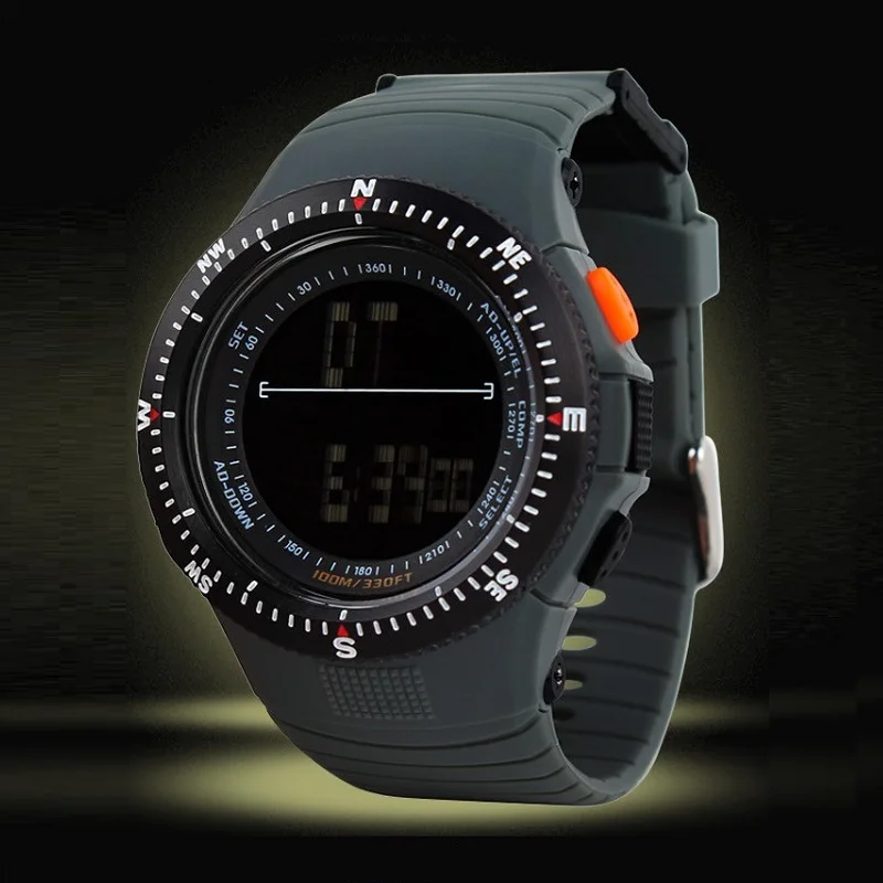 Крутые мужские часы в армейском стиле, военные большие водостойкие часы, часы в стиле скини