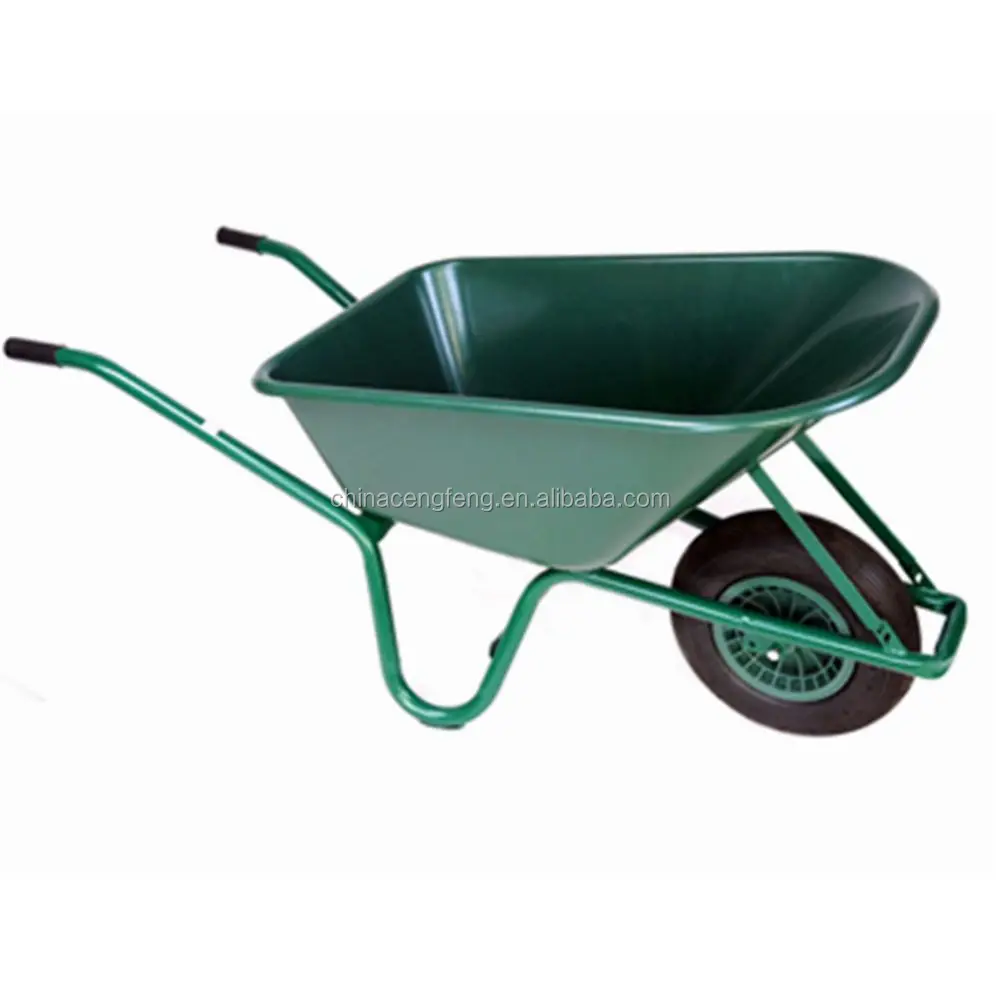 
 Сверхмощный 85L пластиковый лоток садовые тачки wb6414  