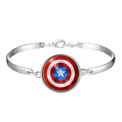 Custom Captain America pattern anchor bracelet