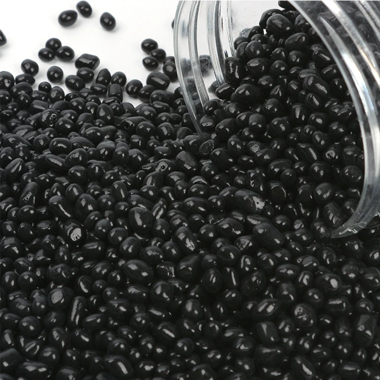 Decorative Flat Black Round Fire Pit Glass Stones Rocks for Fire Pit Fire Bowls Fireplace Planter Decoration