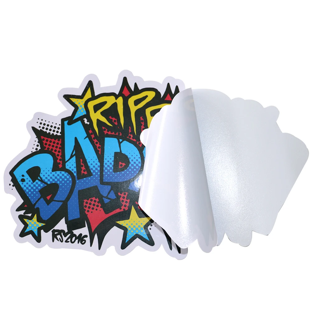Custom Printing Waterproof Vinyl Stickers Die Cut Label Logo Stickers Adhesive PVC Label Sticker