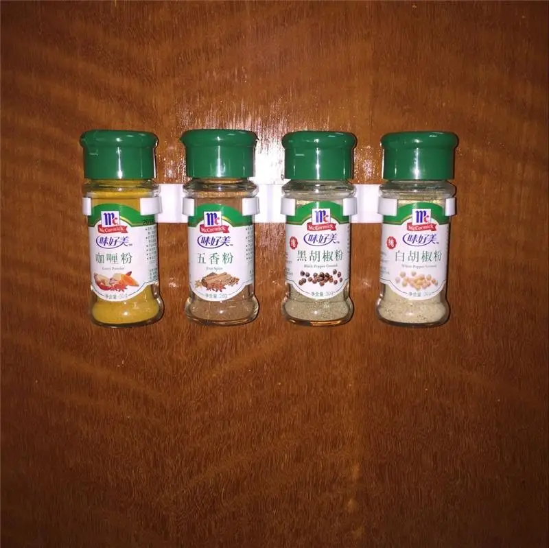 Factory direct sales Exquisite appearance plastic kitchen spice jars rack