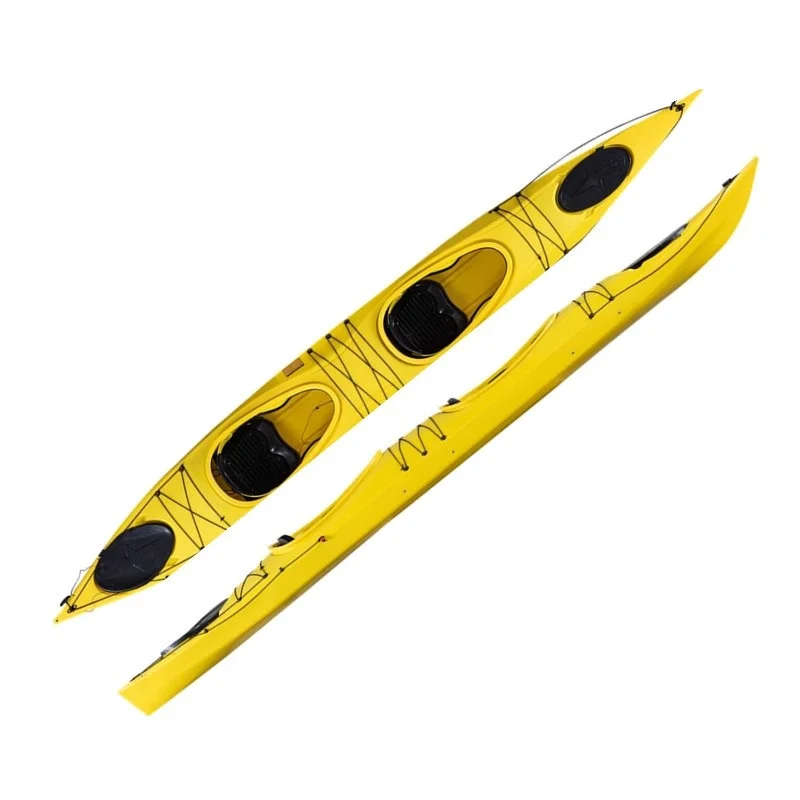 Rapier two person 2 plastic with paddle sit in rowing boats for ocean kayak