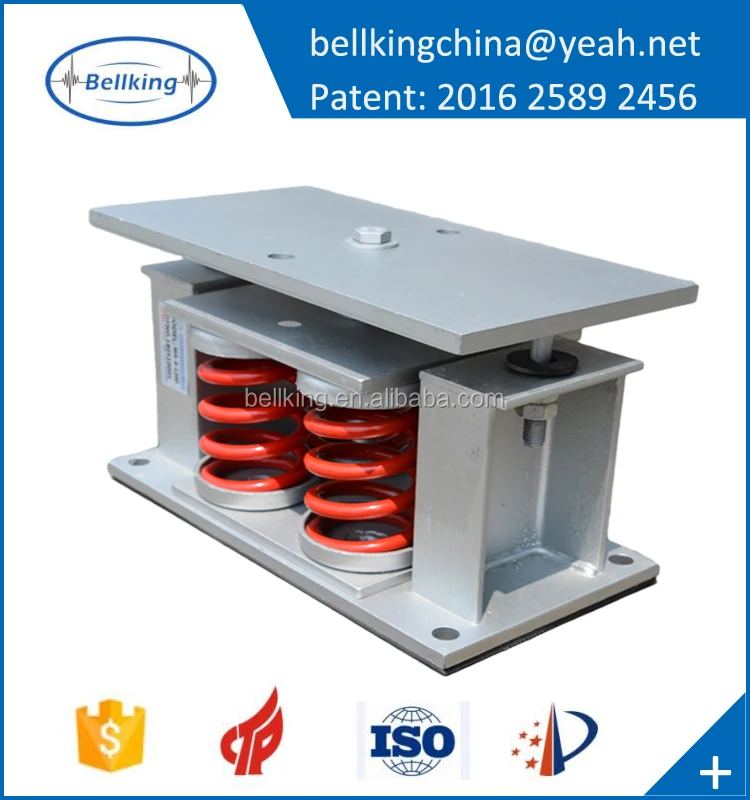 Noise reduction vibration isolation stainless spring mounts for HVAC system using in fire pump