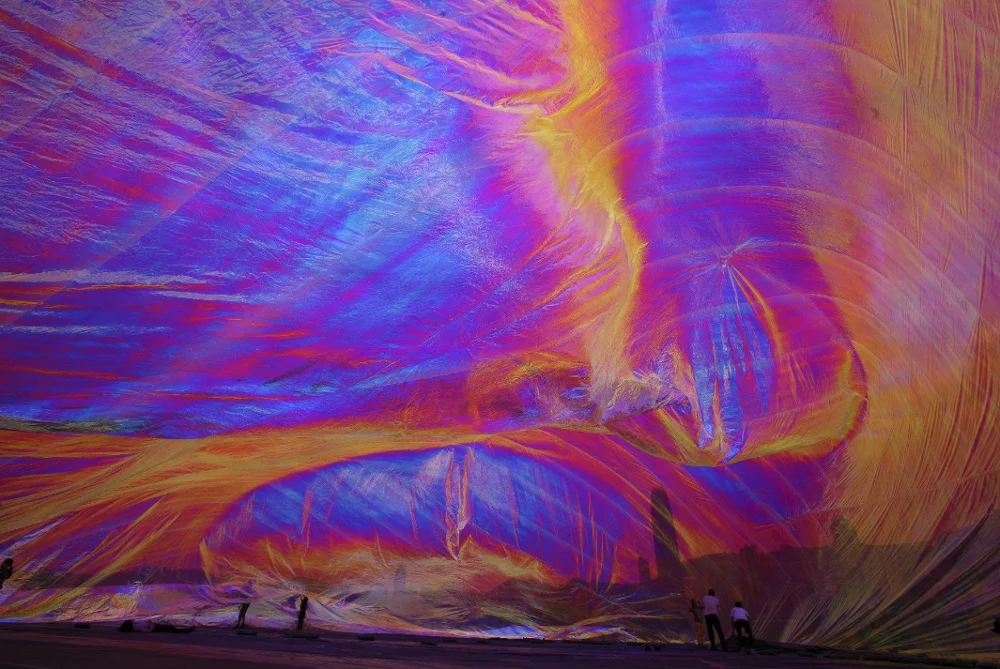 
RG 3M PET Iridescent Rainbow Dichroic Building Decorative film 