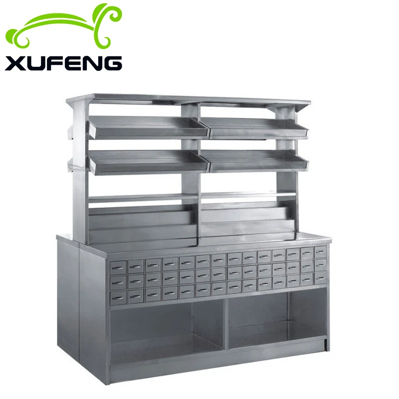 Шкафчик больничной аптеки из нержавеющей стали XF410a Doubleside