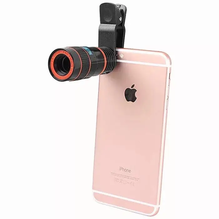 LIGINN 2020 без темного угла объектив мобильного телефона 8x зум телескоп объектив камеры с регулируемым зажимом для телефона