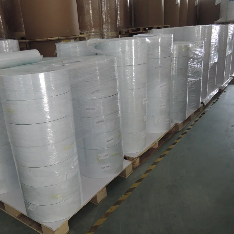 Wholesale 1000 resistant barcode 2 layer direct thermal transfer label printing  sticker roll paper