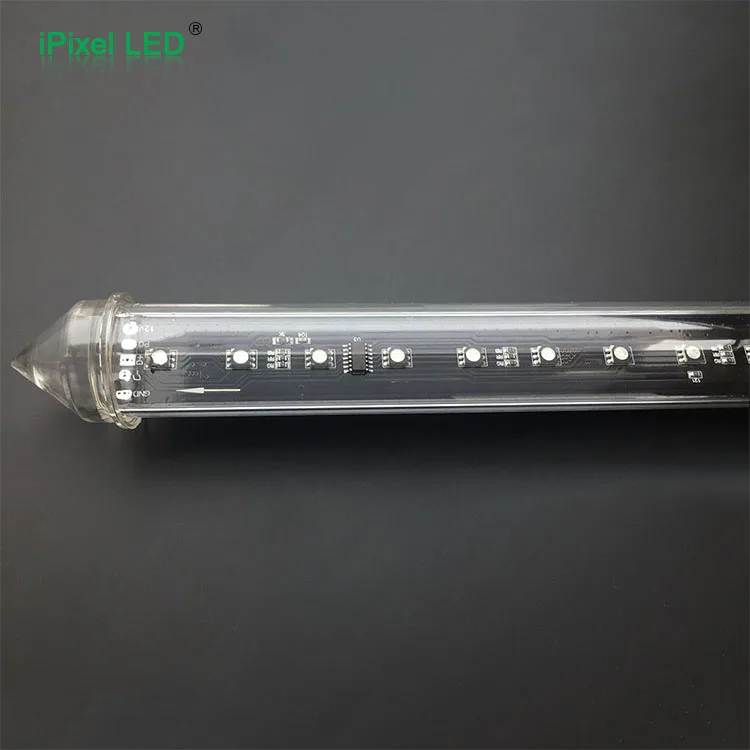 
waterproof 48leds 16pixels DC12v dream color DMX512 Digital LED vertical Tube 