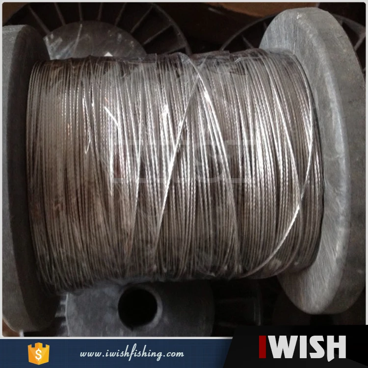 Nylon Coated 7X7 304 Stainless Aircraft 1000 Feet Leader Wire For Fishing Rigs