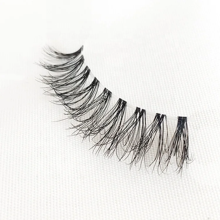 
3D Faux Mink Eyelashes Clear Band Invisible Wholesale Faux Mink 3D Strip Eyelashes 