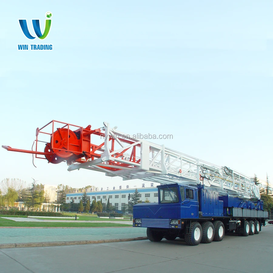 RG API Standard Oil Field Oil and Gas Well Bore Hole Truck Mounted Mobile ZJ30 750hp Drilling Rig and Workover Rig