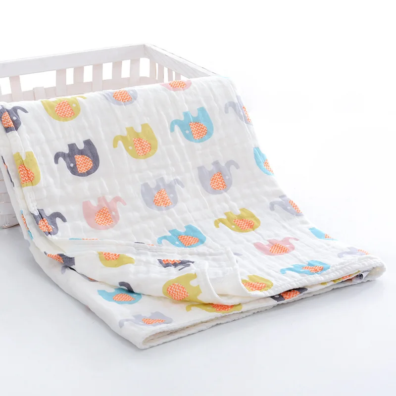 
2019 super soft cotton high quality 6 layer baby swaddle muslin 
