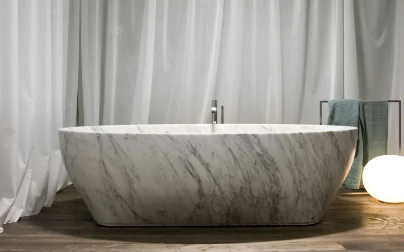 2019China stone freestanding solid granite marble bathtub prices
