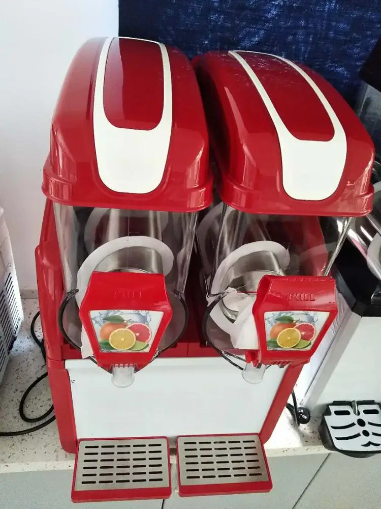 
15L 2 tanks CE approved slush puppie machine granita maker for sale 
