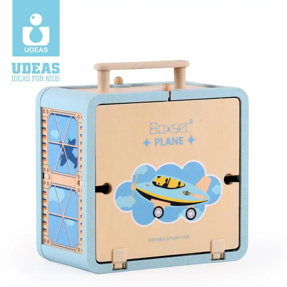 
High quality Kids Toys Wooden Boxset Toys Airplane Toy 