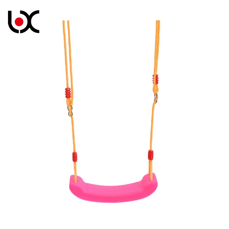 High quality durable outdoor safety colorful garden durable kids hanging plastic swing