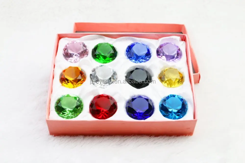 
Wholesale wedding gift paperweight crystal glass diamond 