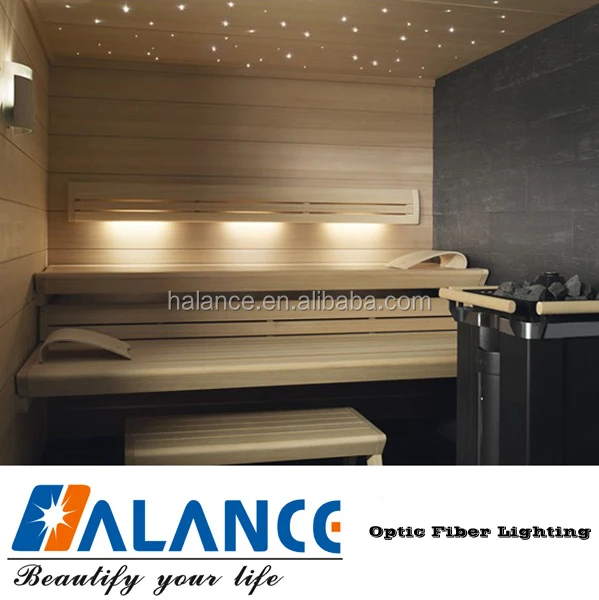 Fiber optic light kits for sauna room starry sky