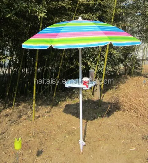 Factory customize plastic cup holder table for patio umbrella, umbrella tray