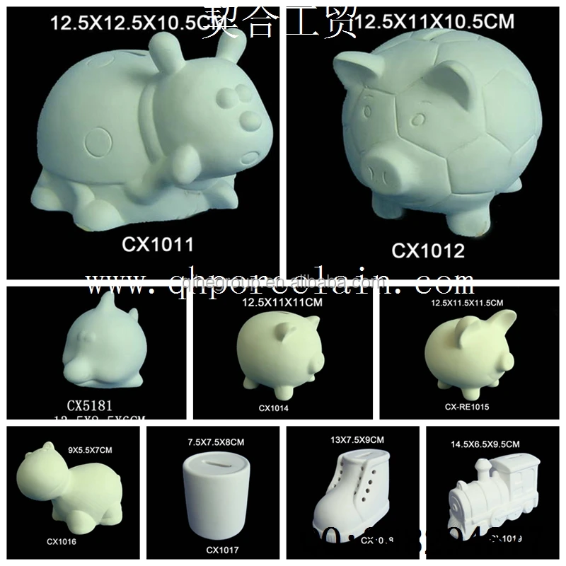 Неокрашенная доломит монета банка гипс Гном статуя бисквита Керамическая рамка автомобиля обувь фигурка