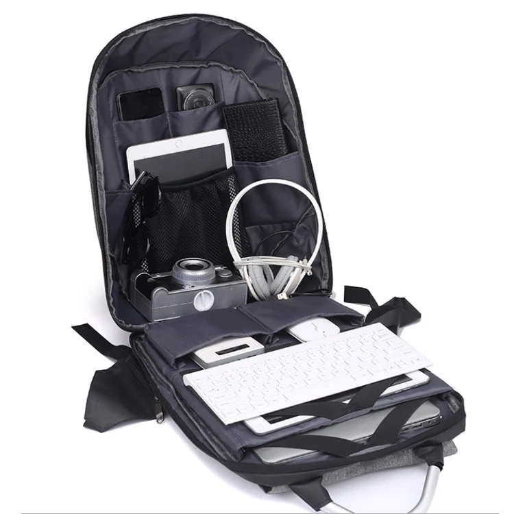 Students Travel Cheap Waterproof Antitheft Laptop Backpack With USB Port